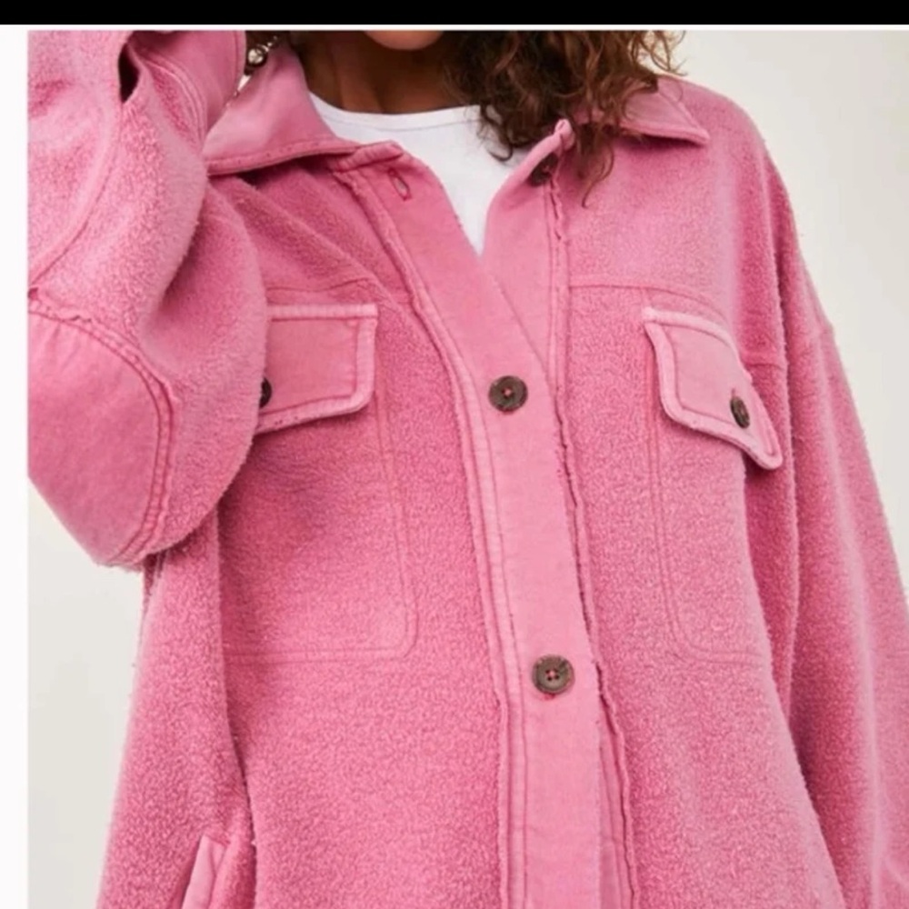Free People Ruby Jacket in Envy Pink 
size Medium - Picture 3 of 12